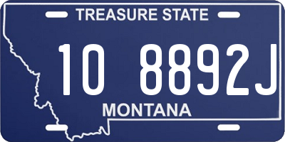 MT license plate 108892J