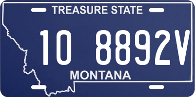 MT license plate 108892V