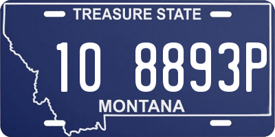 MT license plate 108893P