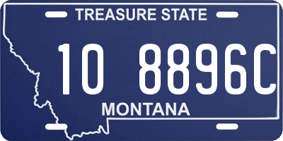 MT license plate 108896C