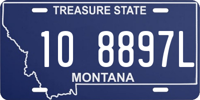 MT license plate 108897L