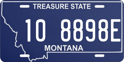 MT license plate 108898E