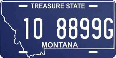 MT license plate 108899G