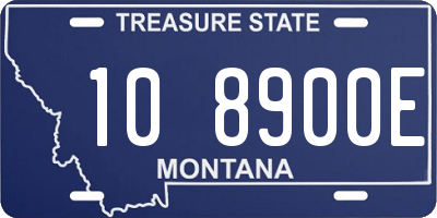 MT license plate 108900E