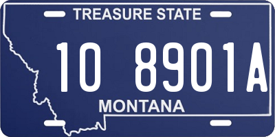 MT license plate 108901A