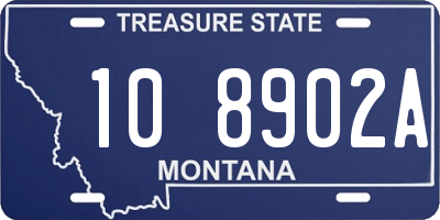 MT license plate 108902A