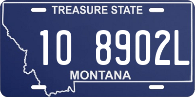 MT license plate 108902L