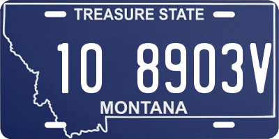 MT license plate 108903V