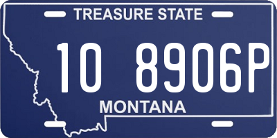 MT license plate 108906P