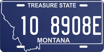 MT license plate 108908E