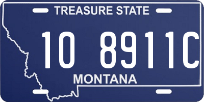 MT license plate 108911C