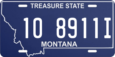 MT license plate 108911I