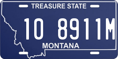 MT license plate 108911M