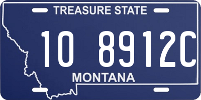 MT license plate 108912C