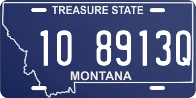 MT license plate 108913Q