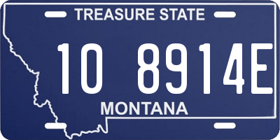 MT license plate 108914E