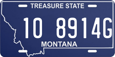 MT license plate 108914G