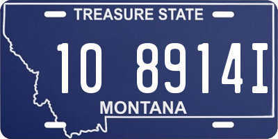 MT license plate 108914I