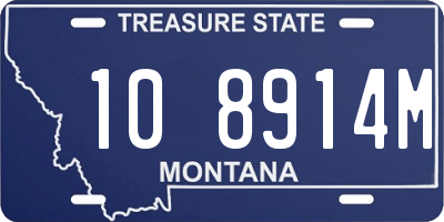 MT license plate 108914M