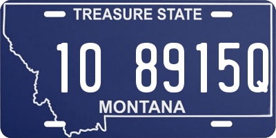 MT license plate 108915Q