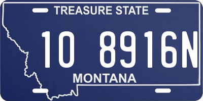 MT license plate 108916N