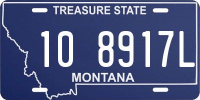 MT license plate 108917L