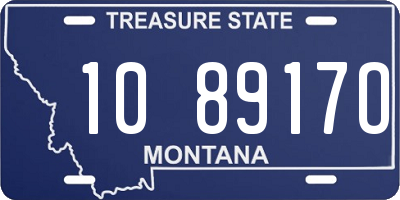 MT license plate 108917O