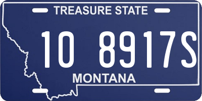 MT license plate 108917S