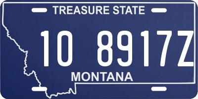 MT license plate 108917Z