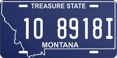 MT license plate 108918I