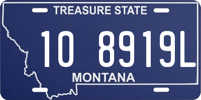 MT license plate 108919L