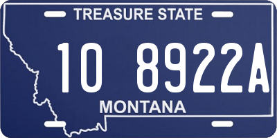 MT license plate 108922A