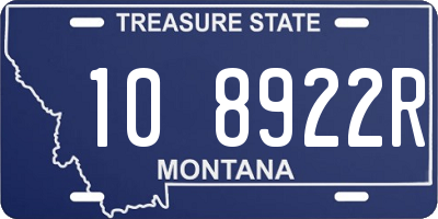 MT license plate 108922R