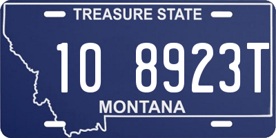 MT license plate 108923T