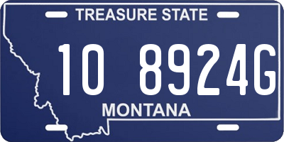 MT license plate 108924G