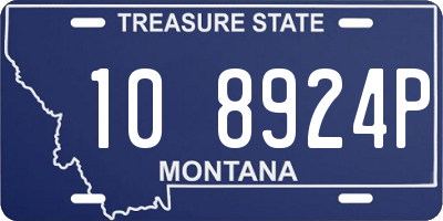 MT license plate 108924P