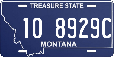 MT license plate 108929C