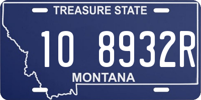 MT license plate 108932R