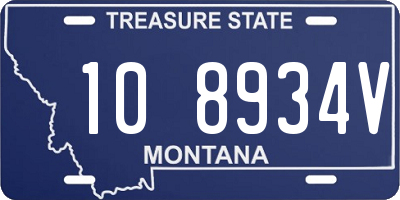 MT license plate 108934V