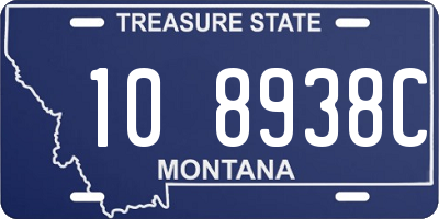 MT license plate 108938C