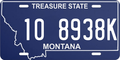 MT license plate 108938K