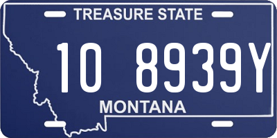 MT license plate 108939Y