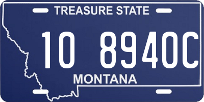 MT license plate 108940C