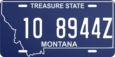 MT license plate 108944Z