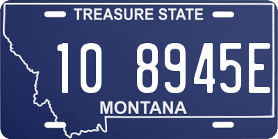 MT license plate 108945E