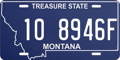 MT license plate 108946F