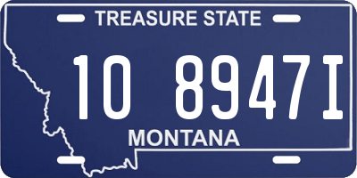 MT license plate 108947I