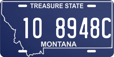 MT license plate 108948C