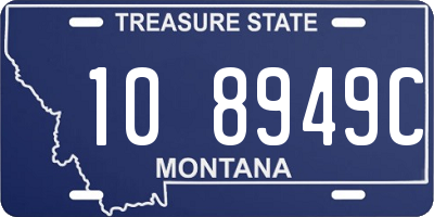 MT license plate 108949C