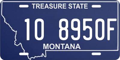 MT license plate 108950F